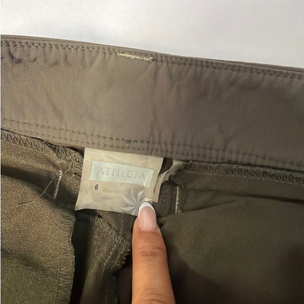 Athleta vintage dipper pants tan/brown 6 - Picture 5 of 6